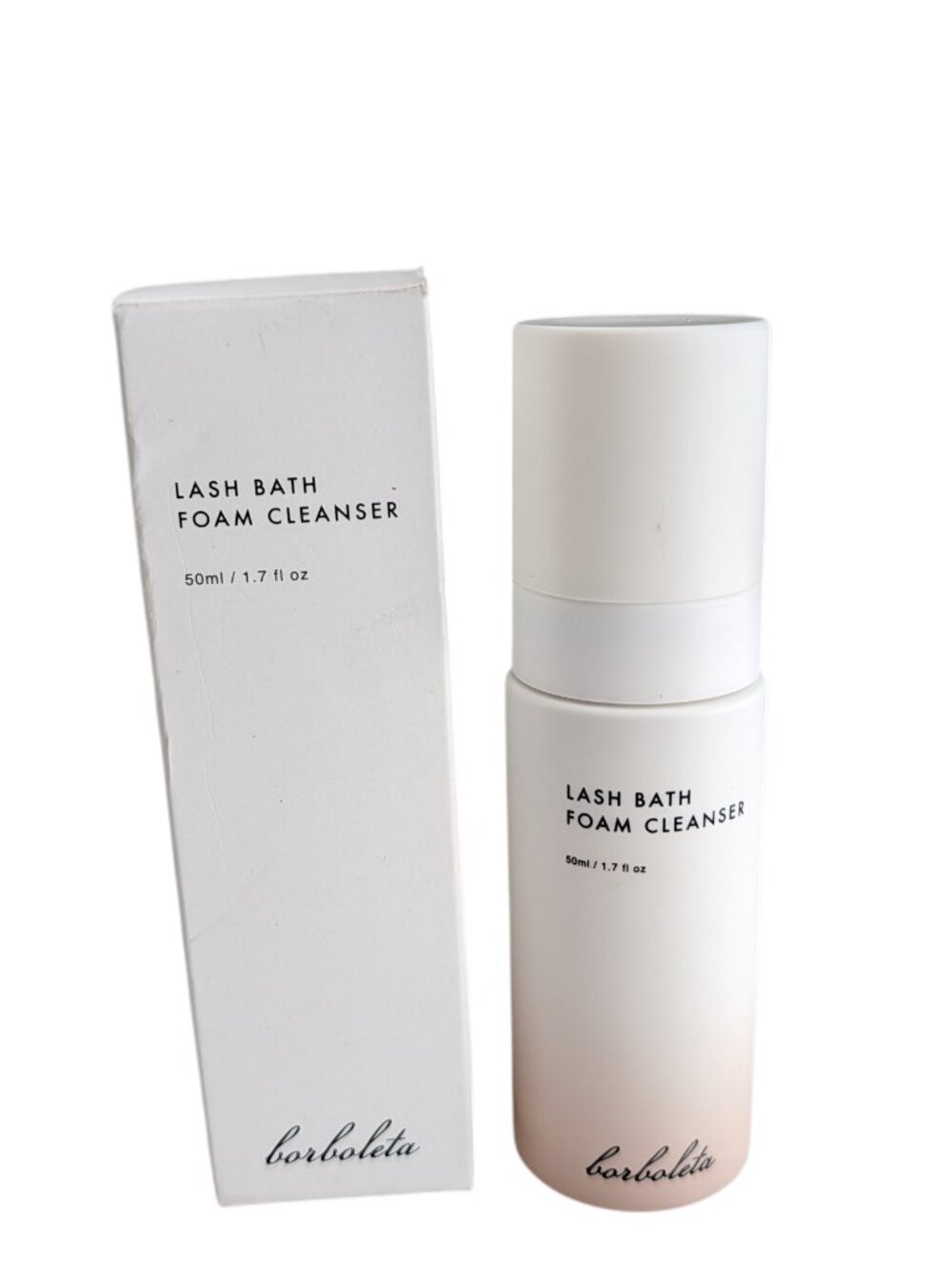 Borboleta Lash Bath Foam Cleanser 1.7oz Eyelash Extension Wash New with Box